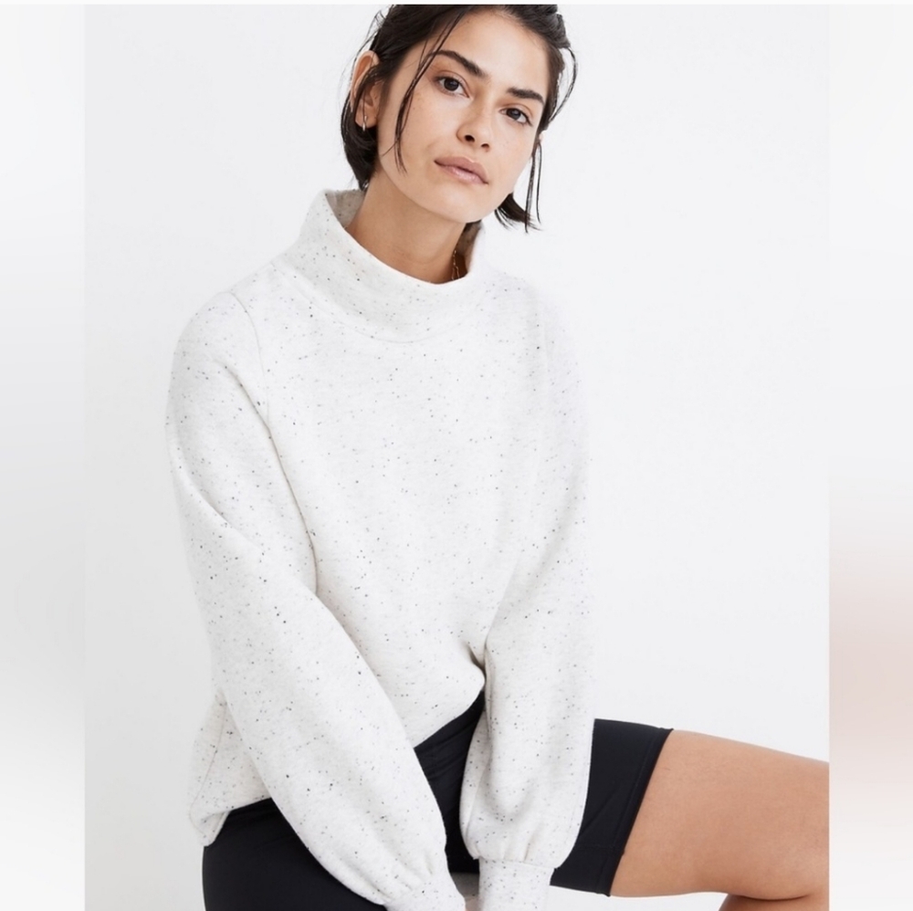 Madewell MWL Betterterry Relaxed Turtleneck Sweatshirt Size XL